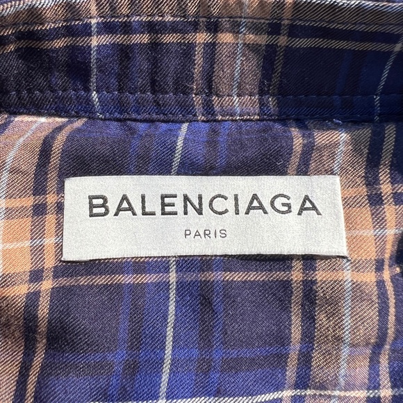 New Balenciaga Checked Shirt - Picture 7 of 13
